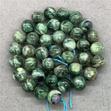 Natural Green Lepidolite Beads 6-12mm Round Stone DIY Bracelet Jewelry