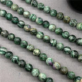 Natural Green Lepidolite Beads 6-12mm Round Stone DIY Bracelet Jewelry