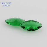Green Marquise Princess Cut Glass Beads Synthetic Gems 1.5x3~10x20mm