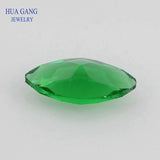 Green Marquise Princess Cut Glass Beads Synthetic Gems 1.5x3~10x20mm