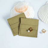 Green Microfiber Velvet Gift Bags 8x8cm Jewelry Organizer Accessories Pouches