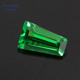 Green Nano Stone Ladder Shape Step Cut Gems 1.5-5mm