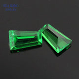 Green Nano Stone Ladder Shape Step Cut Gems 1.5-5mm