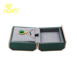 Green Octagonal Magnetic Jewelry Box Pendant Bracelet Set Box