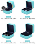 Green PU Jewelry Box Ring Ear Stud Necklace Watch Bracelet Storage