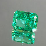 Green Paraiba Tourmaline Radiant Cut Beads for DIY Jewelry