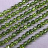 Faceted Peridot Beads 6-10mm Natural Stone DIY
