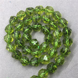 Faceted Peridot Beads 6-10mm Natural Stone DIY