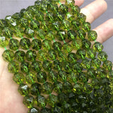 Faceted Peridot Beads 6-10mm Natural Stone DIY