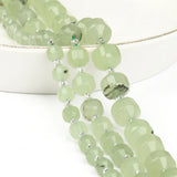 Green Prehnite Jade Faceted Beads for DIY Jewelry Making