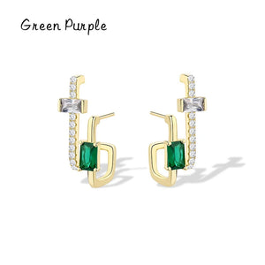 925 Silver Zircon Stud Earrings Gift for Her
