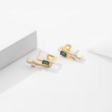 925 Silver Zircon Stud Earrings Gift for Her