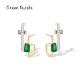 925 Silver Zircon Stud Earrings Gift for Her