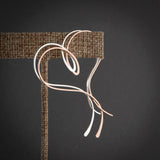 Heart Hoop Earrings 14k Filled/925 Silver Jewelry Oorbellen Minimalist Earrings