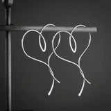 Heart Hoop Earrings 14k Filled/925 Silver Jewelry Oorbellen Minimalist Earrings