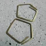 Hoop Earrings Charm Hammered 14k Filled/925 Silver For Young Girl Jewelry