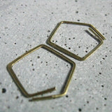 Hoop Earrings Charm Hammered 14k Filled/925 Silver For Young Girl Jewelry