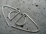 Minimal 14k Filled Triangle Dangle Earrings for Women