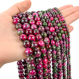 Green Purple Persian Jade Charm Beads Natural Stone for Jewelry Making