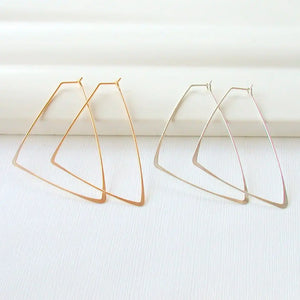Triangle Earrings Jewelry Filled & Sterling Silver Earrings
