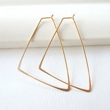 Triangle Earrings Jewelry Filled & Sterling Silver Earrings