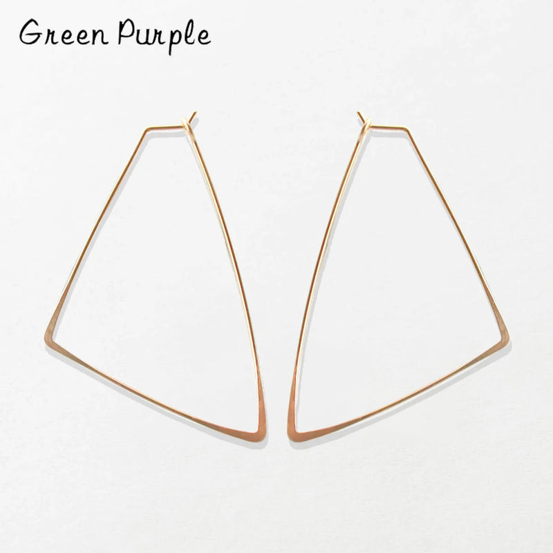 Triangle Earrings Jewelry Filled & Sterling Silver Earrings