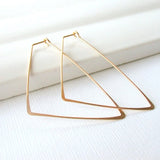 Triangle Earrings Jewelry Filled & Sterling Silver Earrings