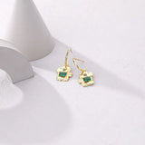 925 Silver Irregular Fragment Stud Earrings Zircon Women's Jewelry Set