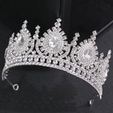 Green Red Crystal Rhinestone Wedding Hair Accessories Tiaras Crown Queen Diadems