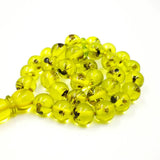 Green Resin Real Insect Tasbih Muslim Rosary Tesbih Islam Prayer Beads