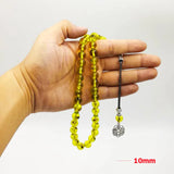 Green Resin Real Insect Tasbih Muslim Rosary Tesbih Islam Prayer Beads
