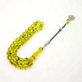 Green Resin Real Insect Tasbih Muslim Rosary Tesbih Islam Prayer Beads