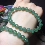 Green Strawberry Charm Bracelet Healing Crystals Stones Jewelry