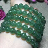 Green Strawberry Charm Bracelet Healing Crystals Stones Jewelry