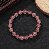 Green Strawberry Quartz Beaded Bracelets for Women