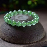 Green Strawberry Quartz Bracelet Cyrstal Beaded Lucky Jewelry