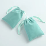 Green Velvet Jewelry Bag Drawstring Ribbon Pouch Wedding Party Candy Gift