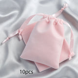 Green Velvet Jewelry Bag Drawstring Ribbon Pouch Wedding Party Candy Gift