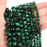 Green Tiger Eye Natural Stone Beads Round Loose Space Bead 4/6/8/10/12MM