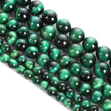 Green Tiger Eye Natural Stone Beads Round Loose Space Bead 4/6/8/10/12MM