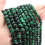 Green Tiger Eye Natural Stone Beads Round Loose Space Bead 4/6/8/10/12MM