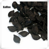 500Pcs Green Acrylic Leaf Pendants for Jewelry Making