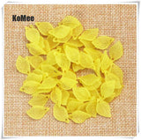 500Pcs Green Acrylic Leaf Pendants for Jewelry Making