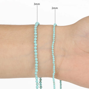 Green Turquoises Natural Faceted Stone Beads for Jewelry Making