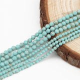 Green Turquoises Natural Faceted Stone Beads for Jewelry Making
