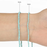 Green Turquoises Natural Faceted Stone Beads for Jewelry Making