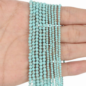Green Turquoises Natural Faceted Stone Beads for Jewelry Making