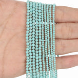 Green Turquoises Natural Faceted Stone Beads for Jewelry Making