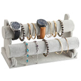 Green Velvet Jewelry Display Stand Bracelet Necklace Watch Rack Retail Holders