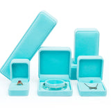 Green Velvet Pendant Necklace Jewelry Box Earring Bracelet Storage